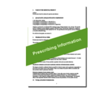 Prescribing information as PDF